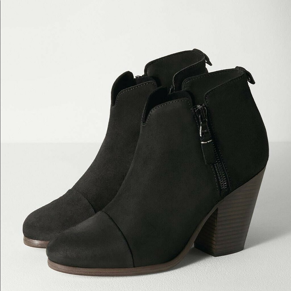 Rag and Bone Margot Waxed Suede Black Boot NEW IN BOX!